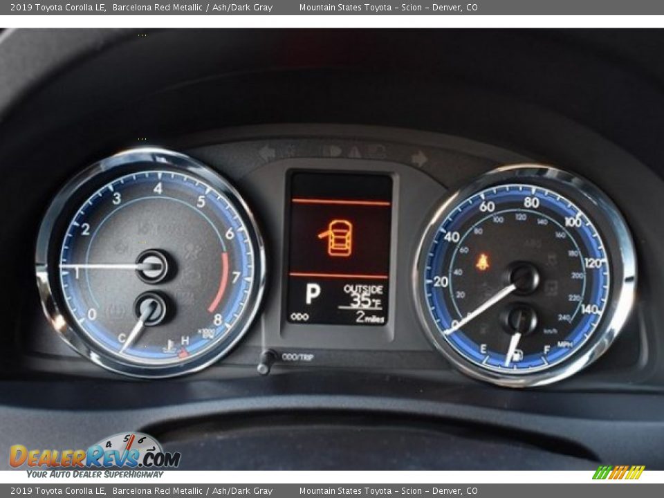 2019 Toyota Corolla LE Barcelona Red Metallic / Ash/Dark Gray Photo #27