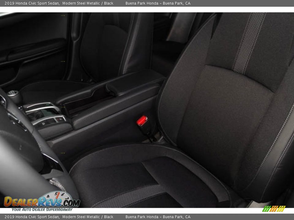 2019 Honda Civic Sport Sedan Modern Steel Metallic / Black Photo #24