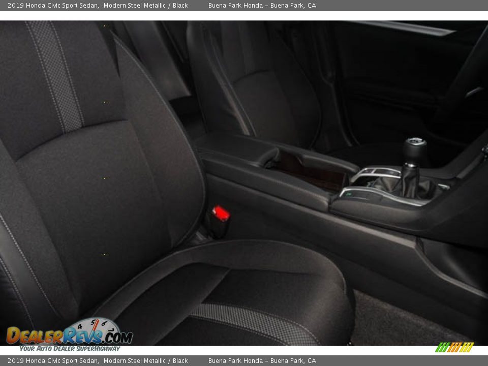 2019 Honda Civic Sport Sedan Modern Steel Metallic / Black Photo #30