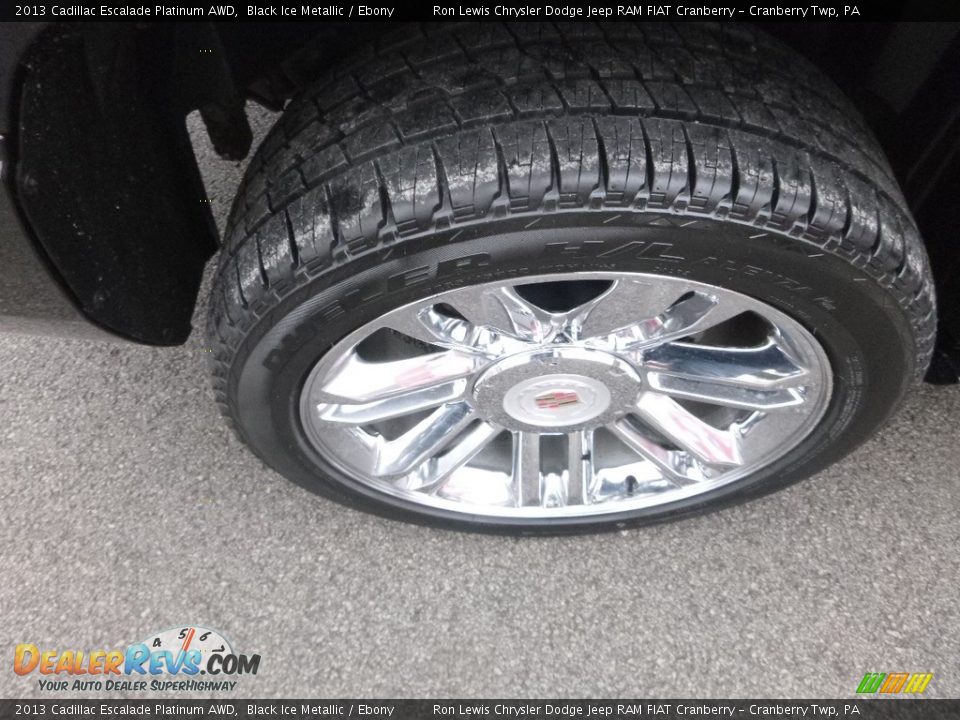 2013 Cadillac Escalade Platinum AWD Black Ice Metallic / Ebony Photo #9