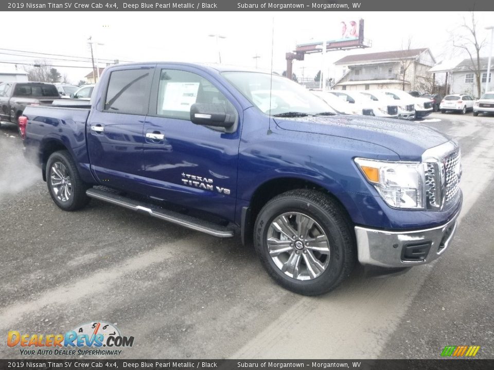 2019 Nissan Titan SV Crew Cab 4x4 Deep Blue Pearl Metallic / Black Photo #1