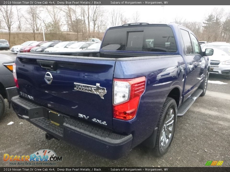 2019 Nissan Titan SV Crew Cab 4x4 Deep Blue Pearl Metallic / Black Photo #4