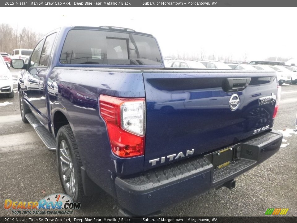 2019 Nissan Titan SV Crew Cab 4x4 Deep Blue Pearl Metallic / Black Photo #6