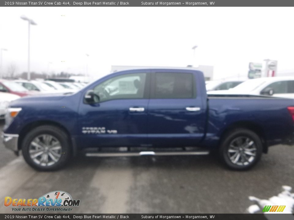 2019 Nissan Titan SV Crew Cab 4x4 Deep Blue Pearl Metallic / Black Photo #7