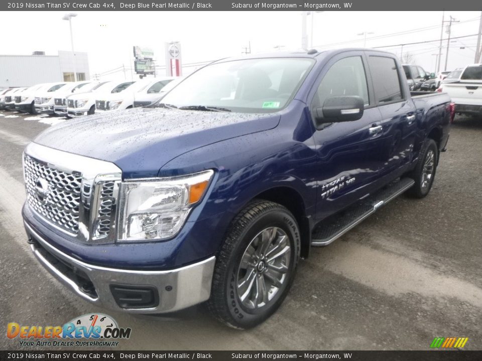 2019 Nissan Titan SV Crew Cab 4x4 Deep Blue Pearl Metallic / Black Photo #8
