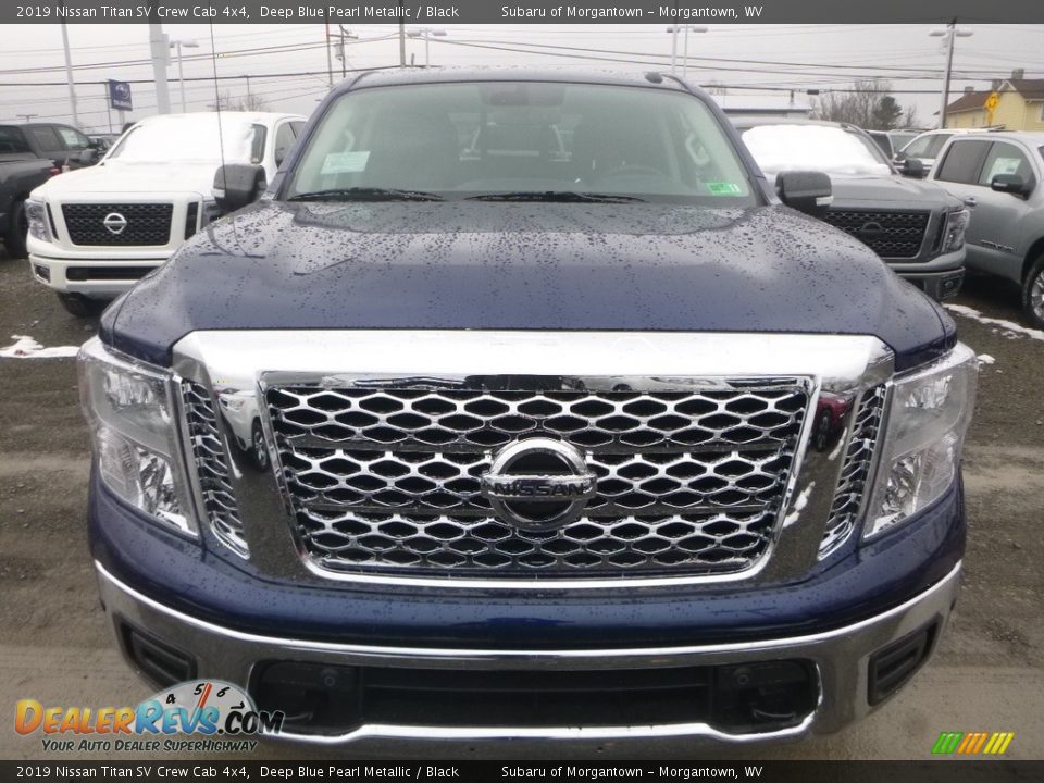 2019 Nissan Titan SV Crew Cab 4x4 Deep Blue Pearl Metallic / Black Photo #9