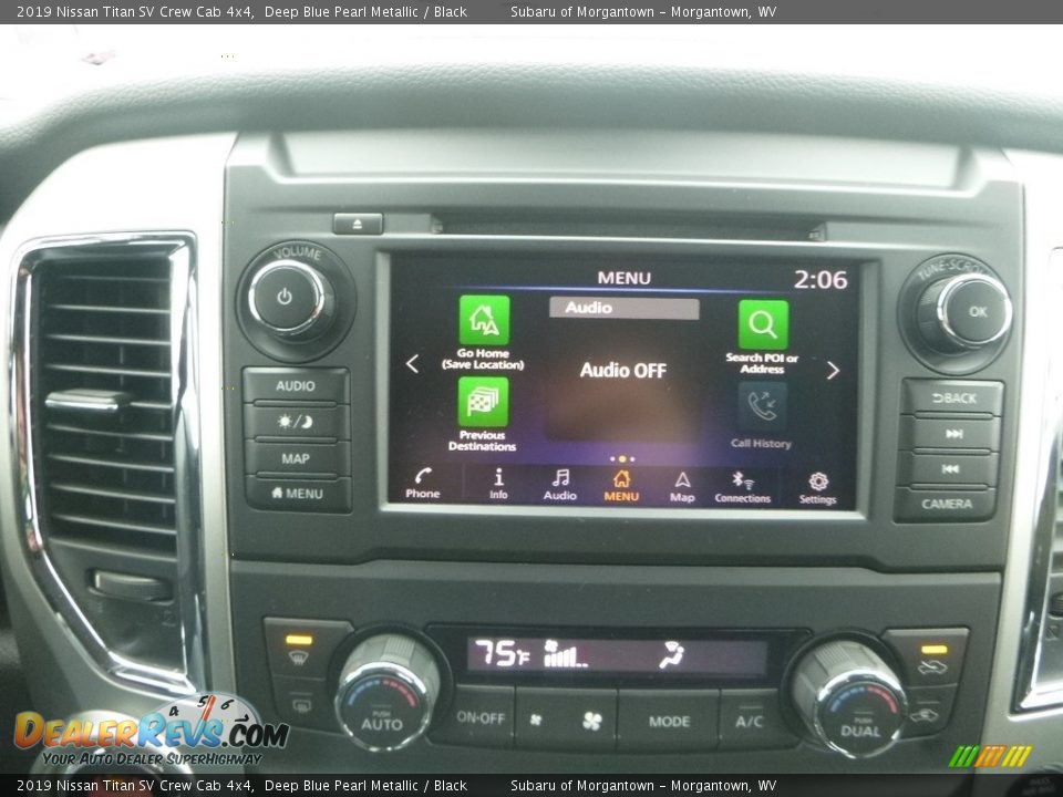2019 Nissan Titan SV Crew Cab 4x4 Deep Blue Pearl Metallic / Black Photo #17