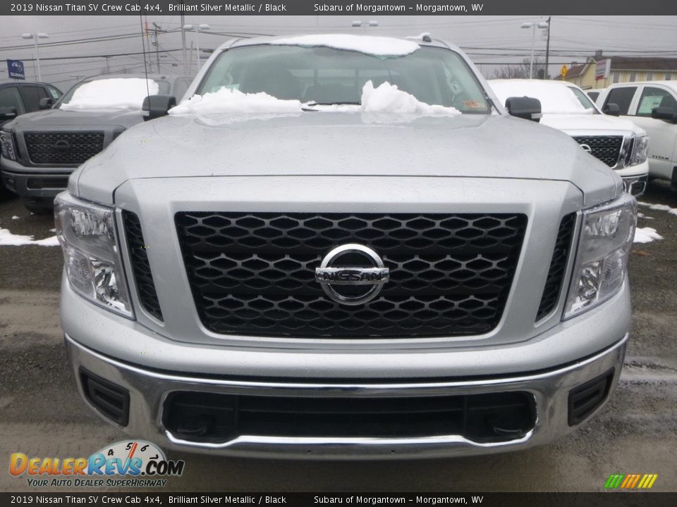 2019 Nissan Titan SV Crew Cab 4x4 Brilliant Silver Metallic / Black Photo #13