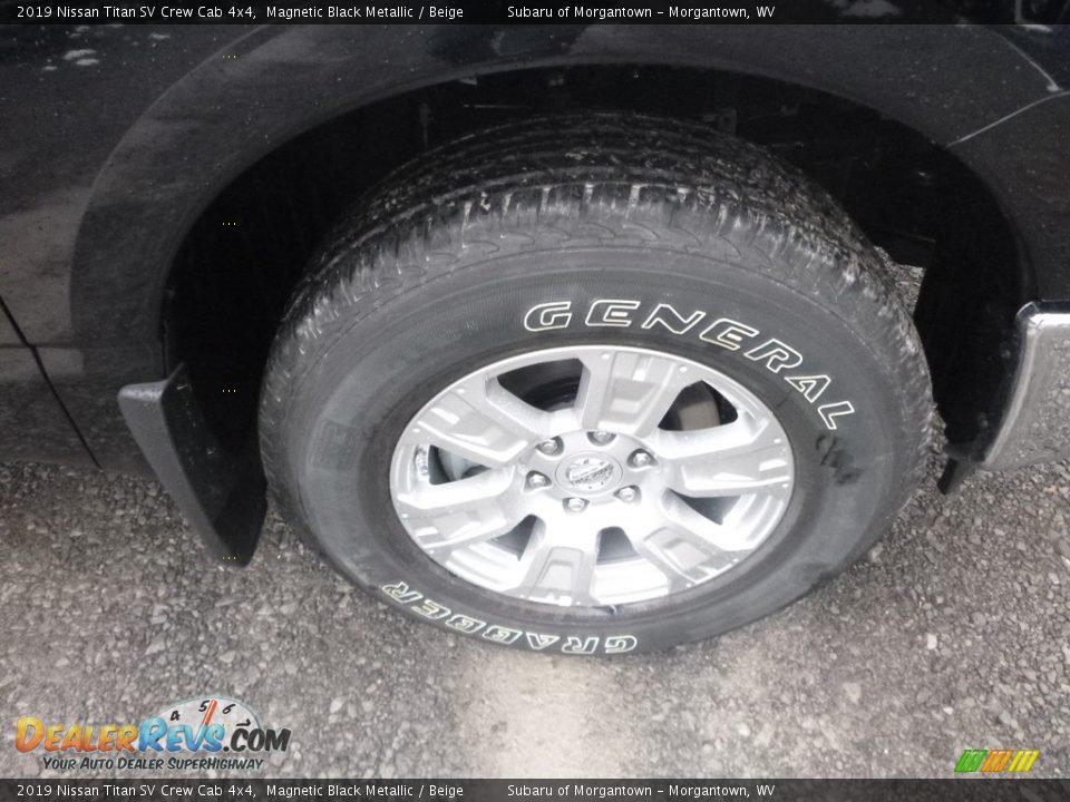 2019 Nissan Titan SV Crew Cab 4x4 Magnetic Black Metallic / Beige Photo #2