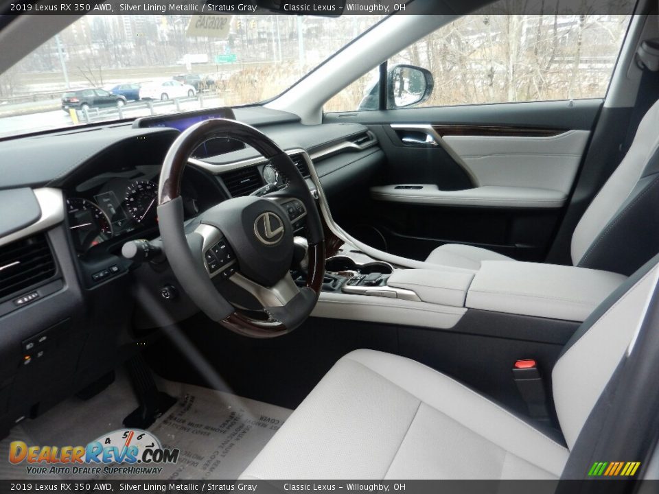 2019 Lexus RX 350 AWD Silver Lining Metallic / Stratus Gray Photo #2