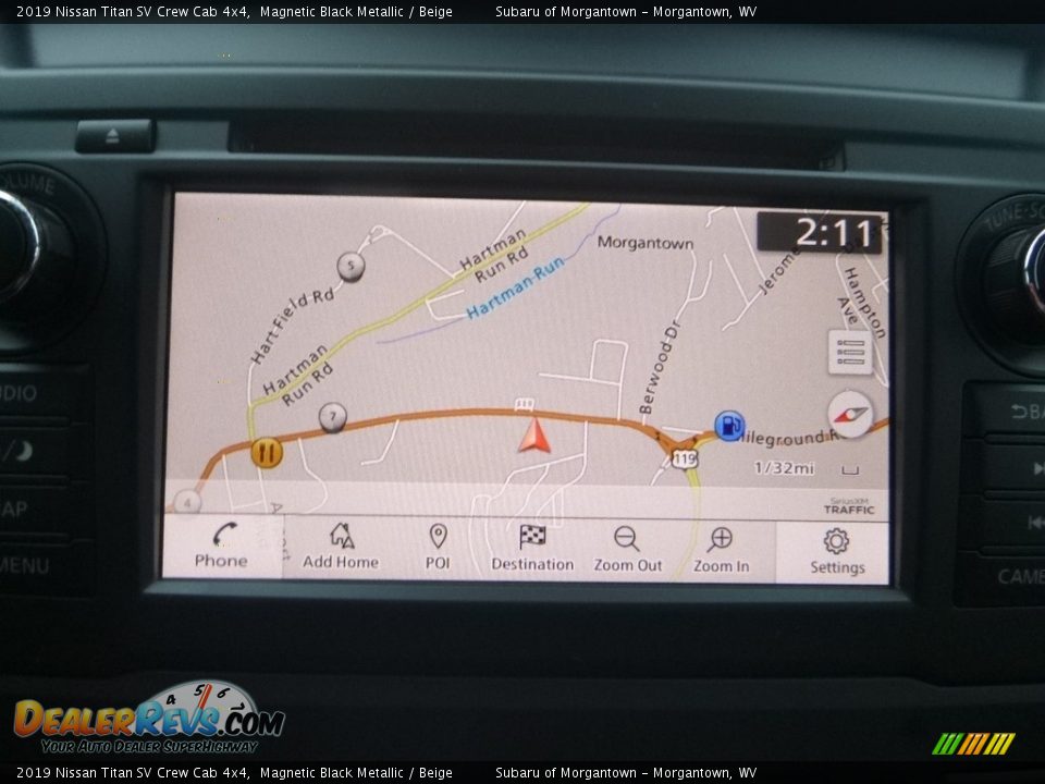 2019 Nissan Titan SV Crew Cab 4x4 Magnetic Black Metallic / Beige Photo #17