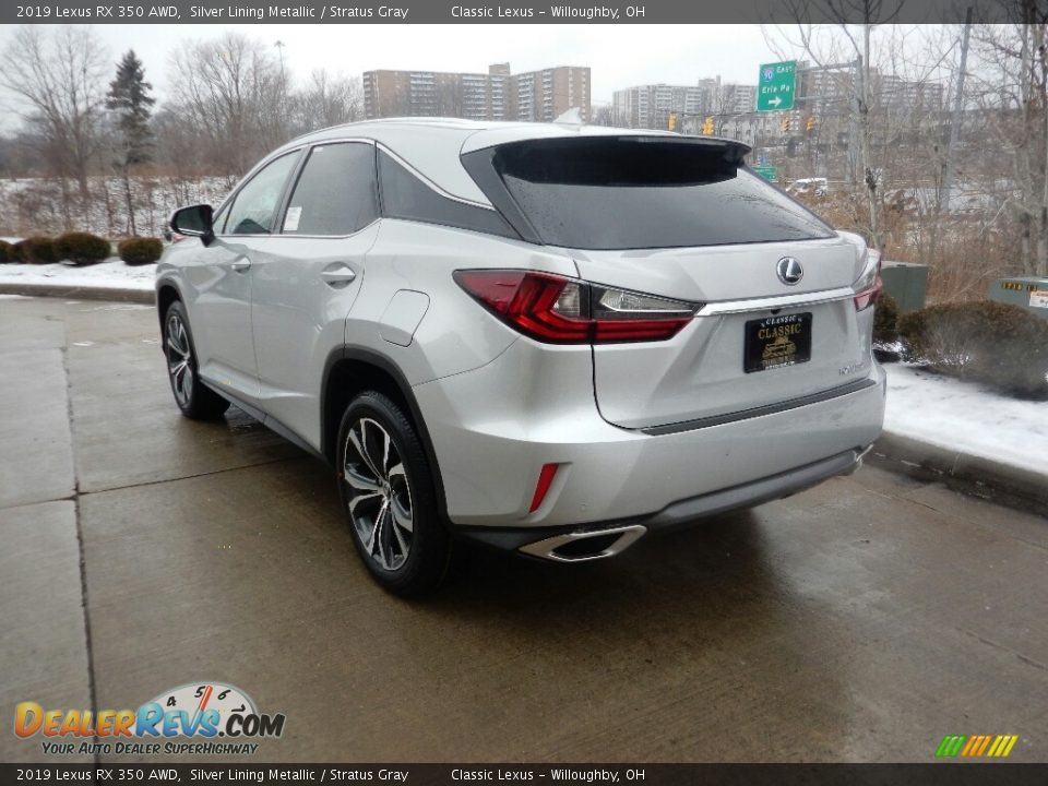 2019 Lexus RX 350 AWD Silver Lining Metallic / Stratus Gray Photo #4