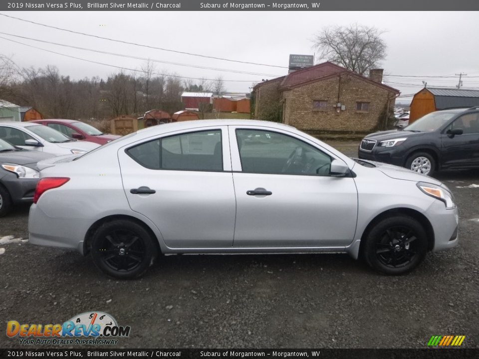 2019 Nissan Versa S Plus Brilliant Silver Metallic / Charcoal Photo #3