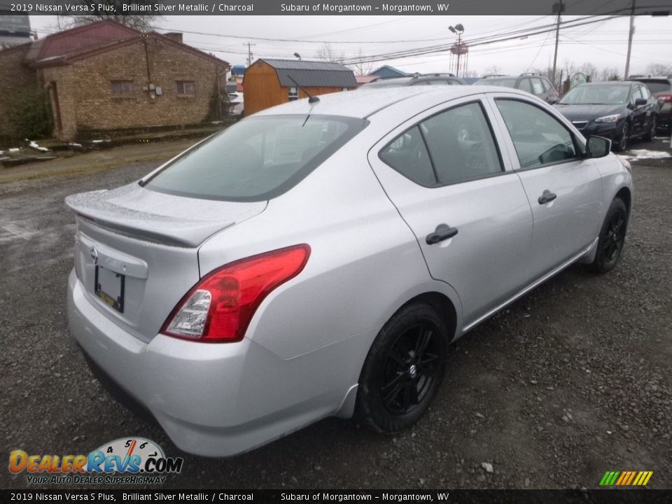 2019 Nissan Versa S Plus Brilliant Silver Metallic / Charcoal Photo #4