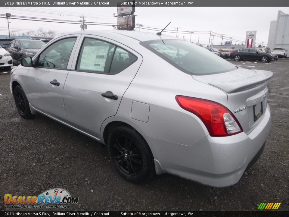 2019 Nissan Versa S Plus Brilliant Silver Metallic / Charcoal Photo #6