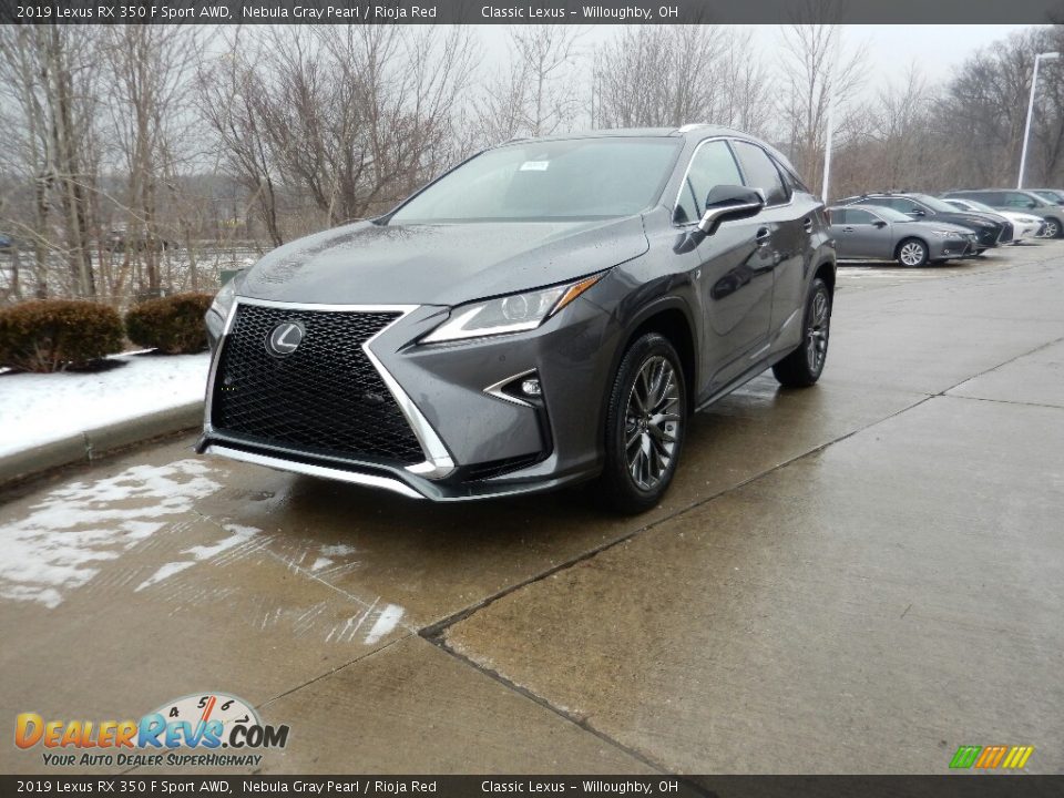 2019 Lexus RX 350 F Sport AWD Nebula Gray Pearl / Rioja Red Photo #1