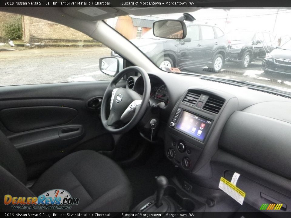 2019 Nissan Versa S Plus Brilliant Silver Metallic / Charcoal Photo #12