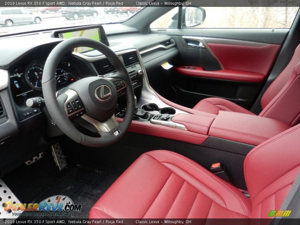 2019 Lexus RX 350 F Sport AWD Nebula Gray Pearl / Rioja Red Photo #2
