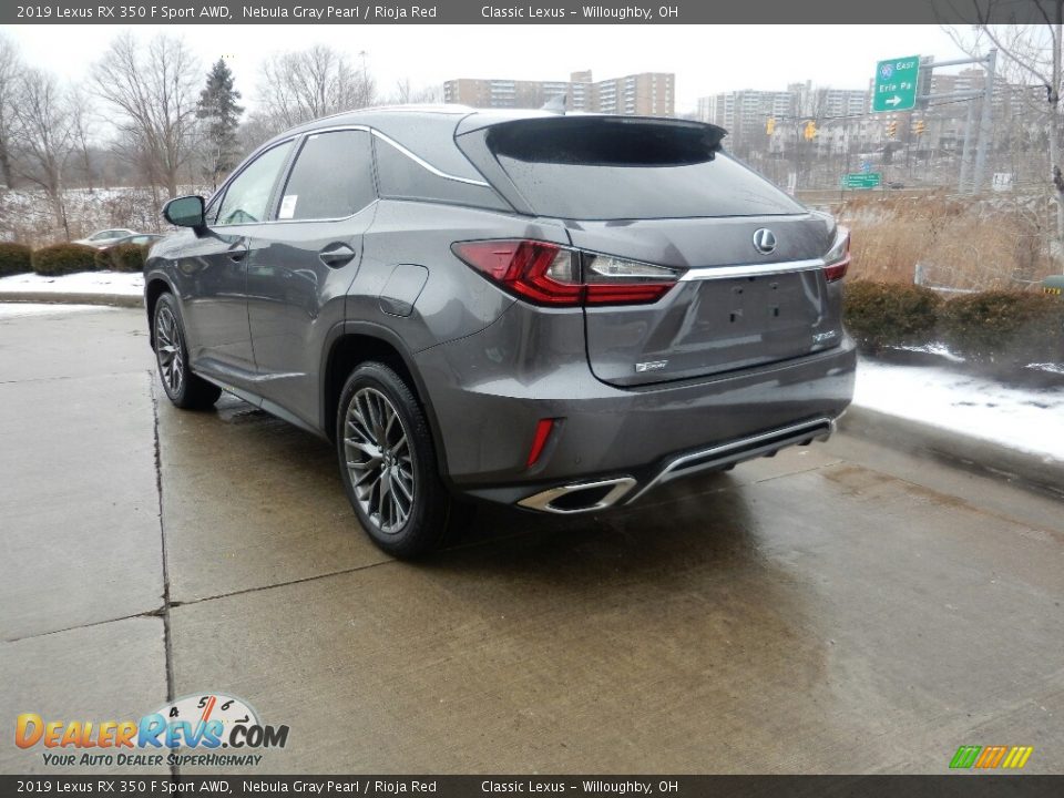 2019 Lexus RX 350 F Sport AWD Nebula Gray Pearl / Rioja Red Photo #4