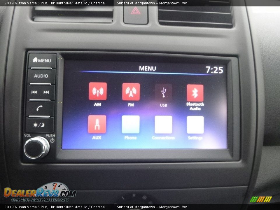2019 Nissan Versa S Plus Brilliant Silver Metallic / Charcoal Photo #17