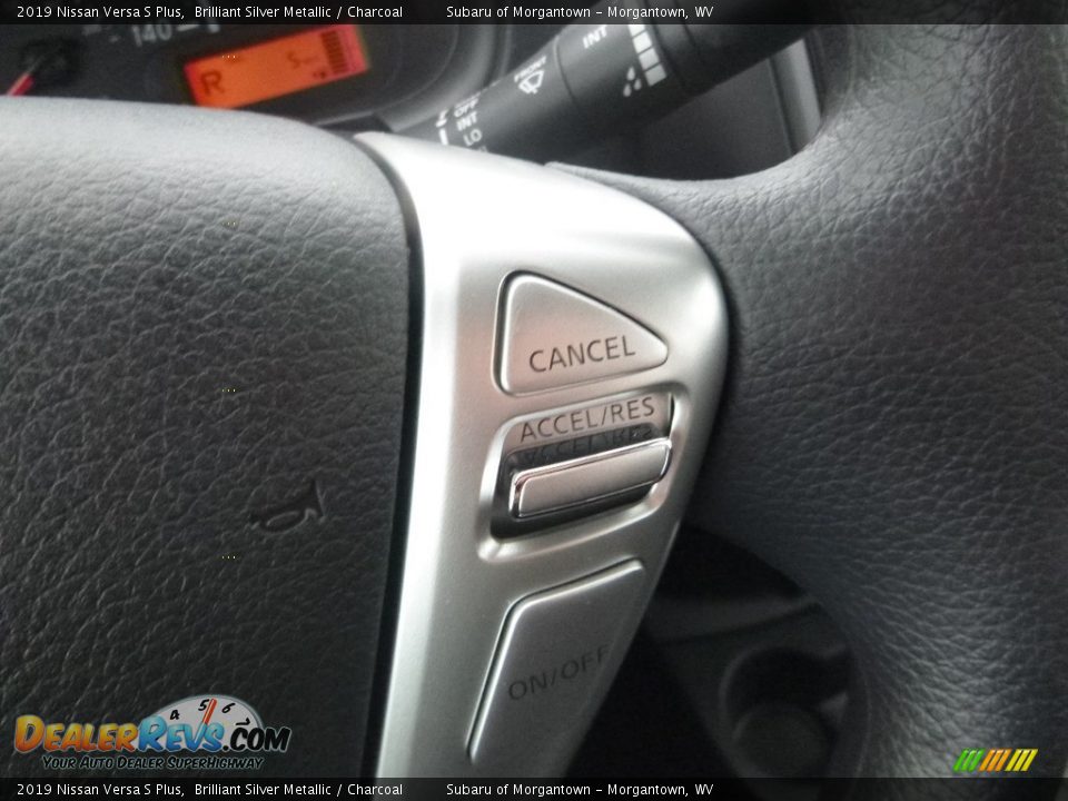 2019 Nissan Versa S Plus Brilliant Silver Metallic / Charcoal Photo #19