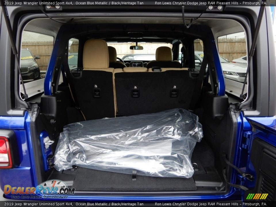 2019 Jeep Wrangler Unlimited Sport 4x4 Ocean Blue Metallic / Black/Heritage Tan Photo #5