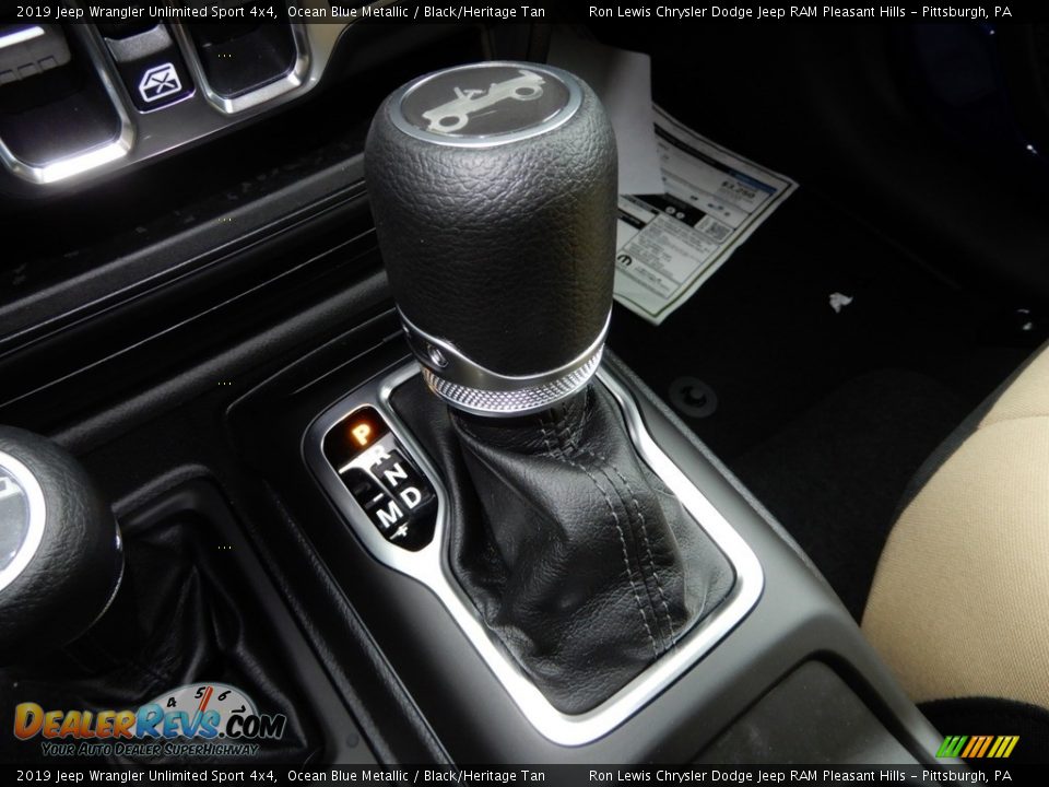 2019 Jeep Wrangler Unlimited Sport 4x4 Ocean Blue Metallic / Black/Heritage Tan Photo #17