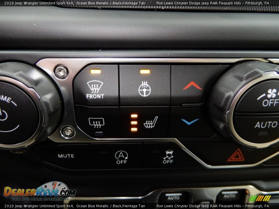 2019 Jeep Wrangler Unlimited Sport 4x4 Ocean Blue Metallic / Black/Heritage Tan Photo #18