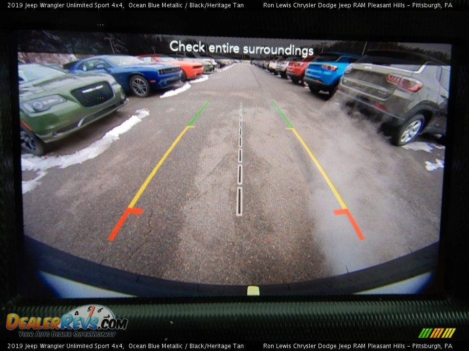 2019 Jeep Wrangler Unlimited Sport 4x4 Ocean Blue Metallic / Black/Heritage Tan Photo #19