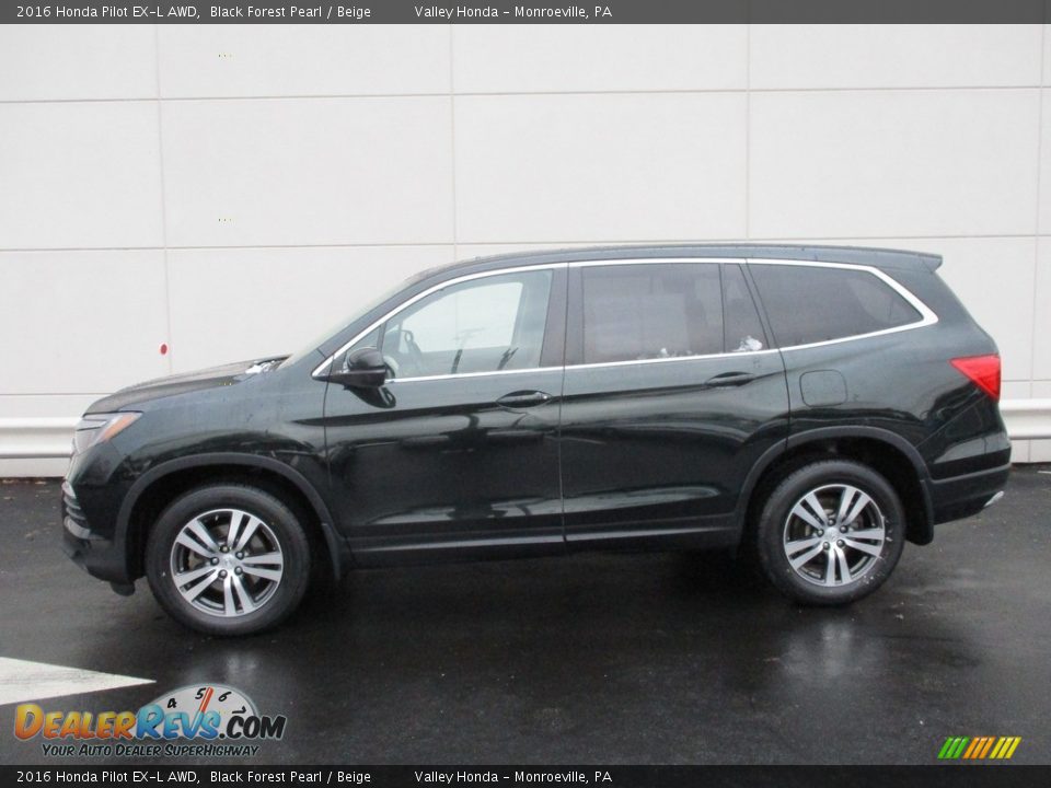 2016 Honda Pilot EX-L AWD Black Forest Pearl / Beige Photo #2