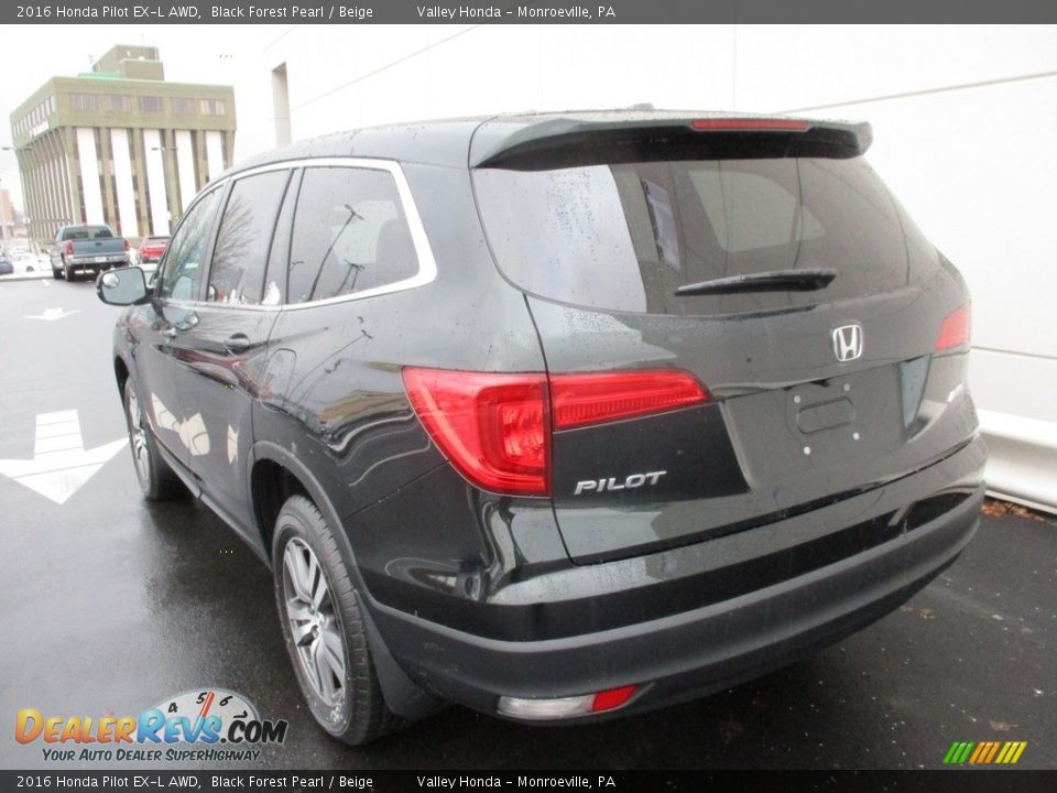 2016 Honda Pilot EX-L AWD Black Forest Pearl / Beige Photo #3