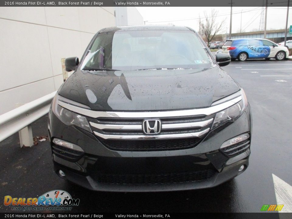 2016 Honda Pilot EX-L AWD Black Forest Pearl / Beige Photo #7