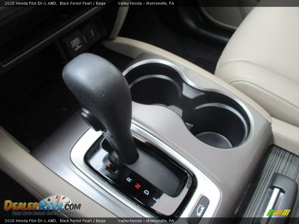 2016 Honda Pilot EX-L AWD Black Forest Pearl / Beige Photo #14