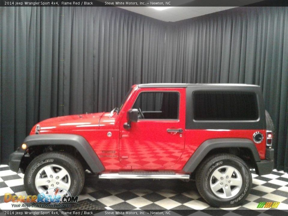 2014 Jeep Wrangler Sport 4x4 Flame Red / Black Photo #1