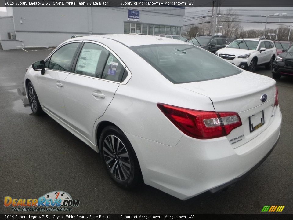 2019 Subaru Legacy 2.5i Crystal White Pearl / Slate Black Photo #6