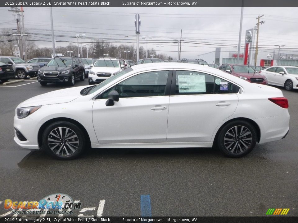 2019 Subaru Legacy 2.5i Crystal White Pearl / Slate Black Photo #7