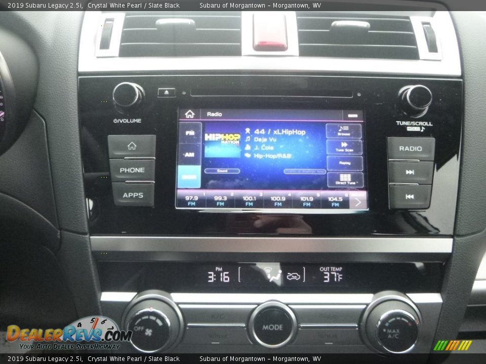 2019 Subaru Legacy 2.5i Crystal White Pearl / Slate Black Photo #16