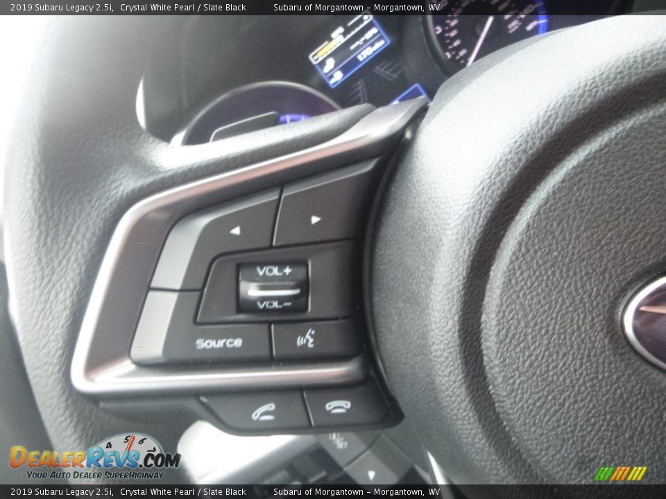 2019 Subaru Legacy 2.5i Crystal White Pearl / Slate Black Photo #19