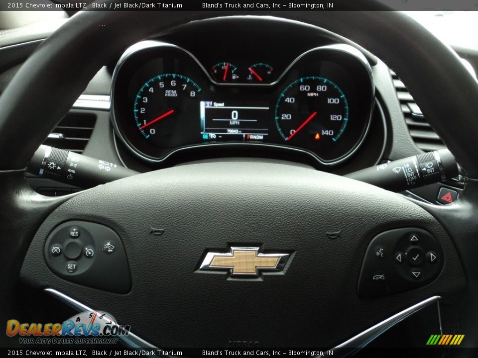 2015 Chevrolet Impala LTZ Black / Jet Black/Dark Titanium Photo #12