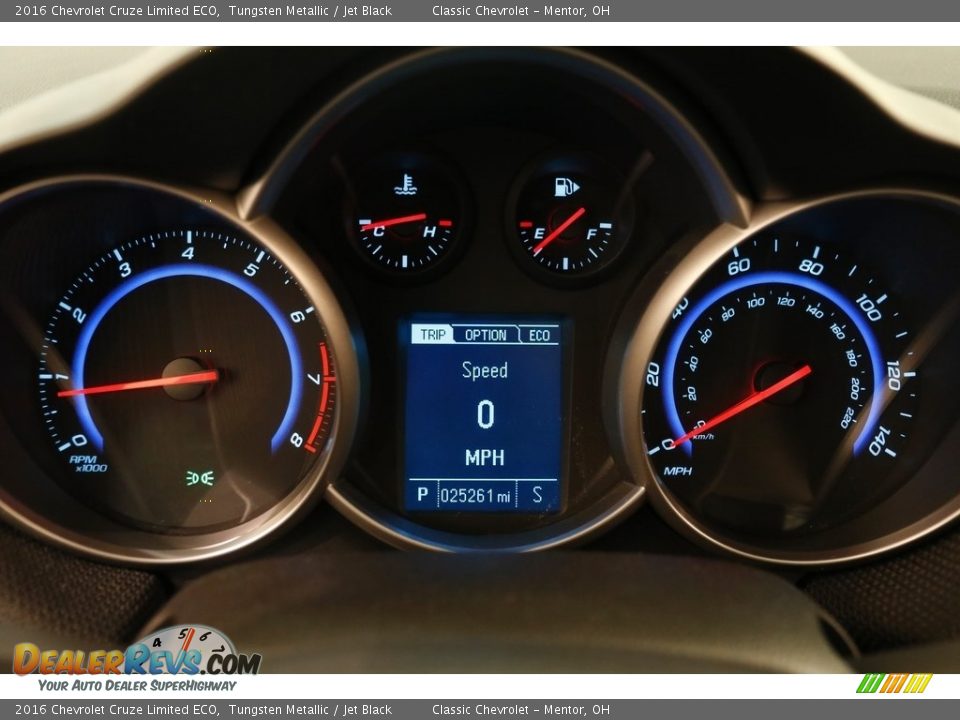 2016 Chevrolet Cruze Limited ECO Tungsten Metallic / Jet Black Photo #8