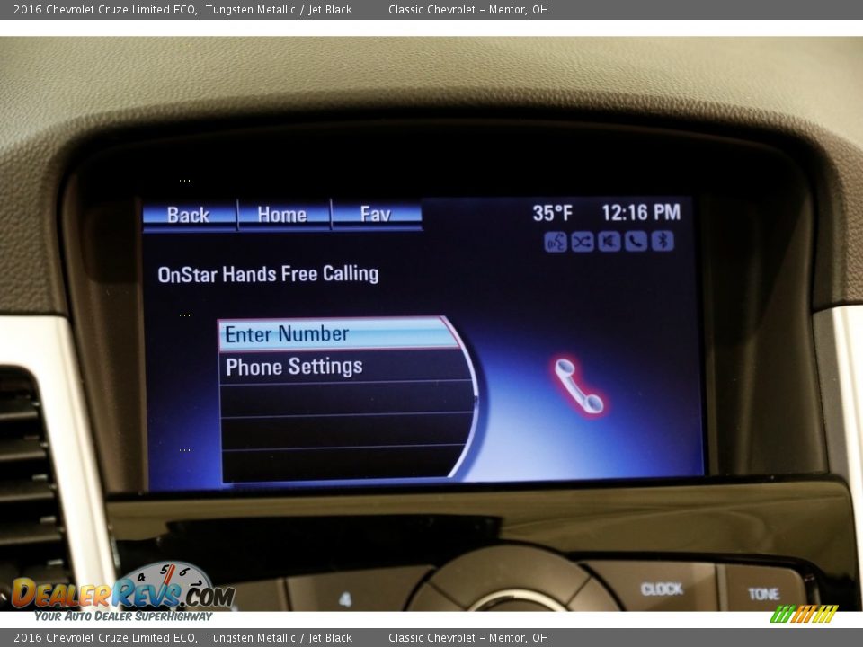 2016 Chevrolet Cruze Limited ECO Tungsten Metallic / Jet Black Photo #11