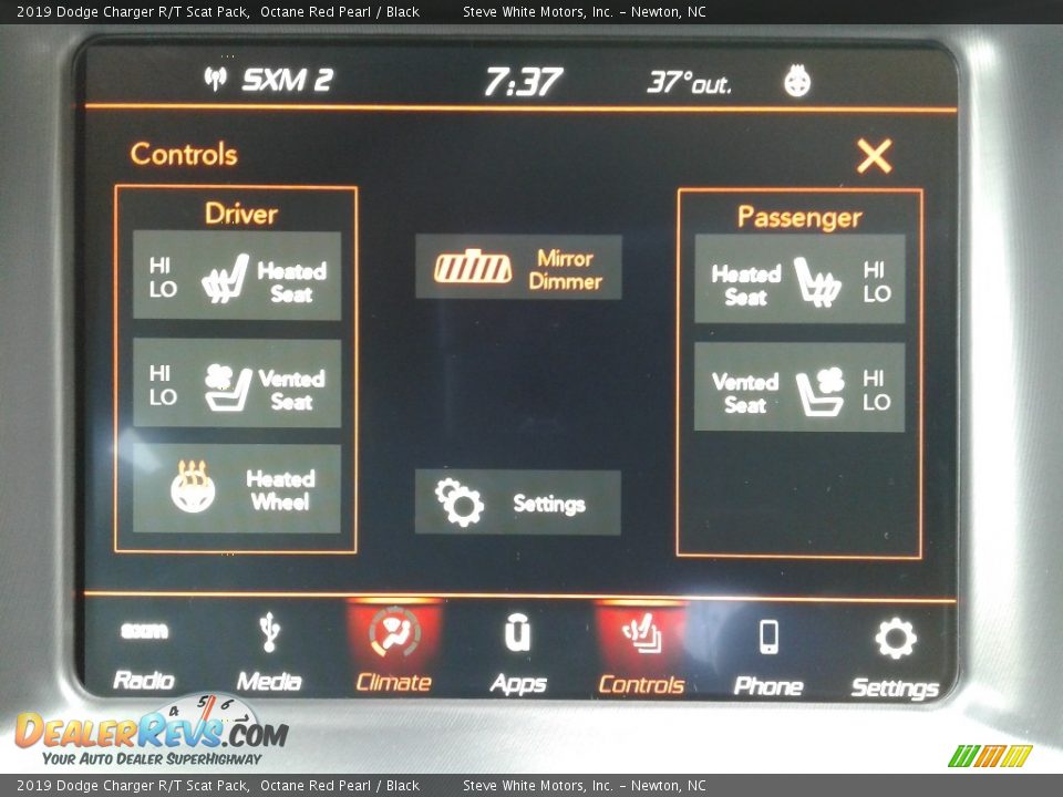 2019 Dodge Charger R/T Scat Pack Octane Red Pearl / Black Photo #24