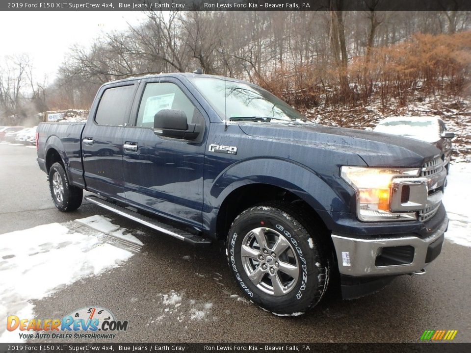 2019 Ford F150 XLT SuperCrew 4x4 Blue Jeans / Earth Gray Photo #8