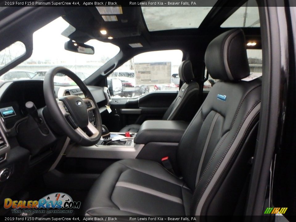 Front Seat of 2019 Ford F150 Platinum SuperCrew 4x4 Photo #10
