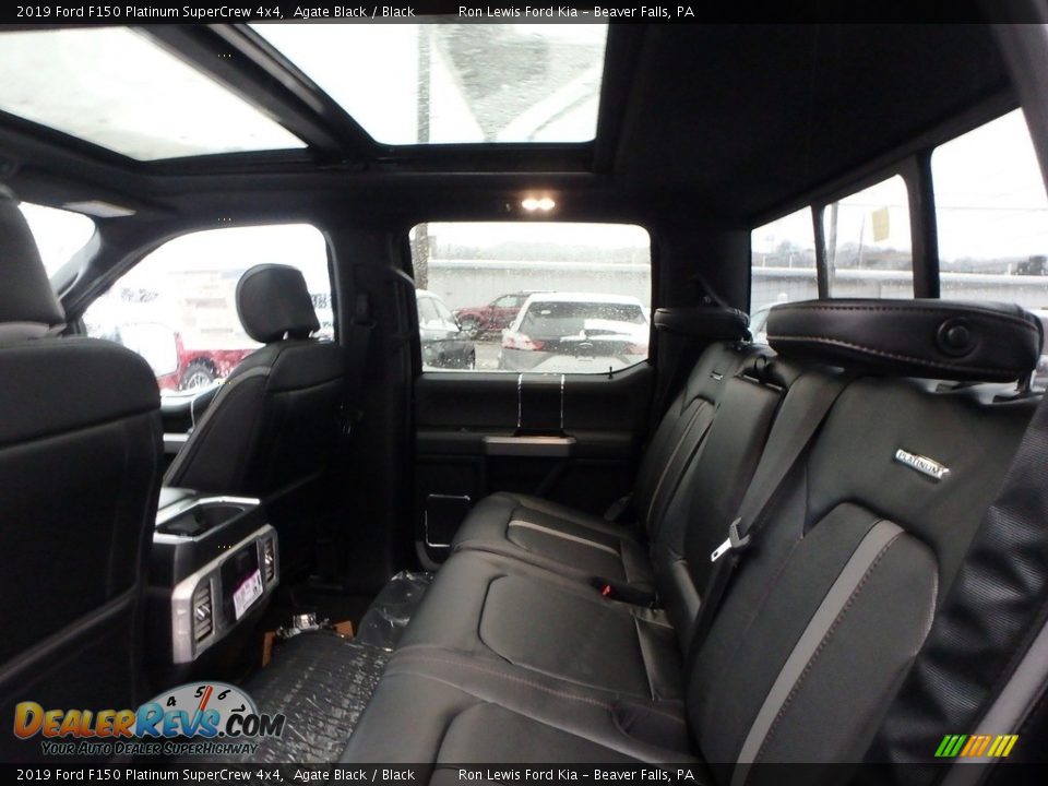 Rear Seat of 2019 Ford F150 Platinum SuperCrew 4x4 Photo #11