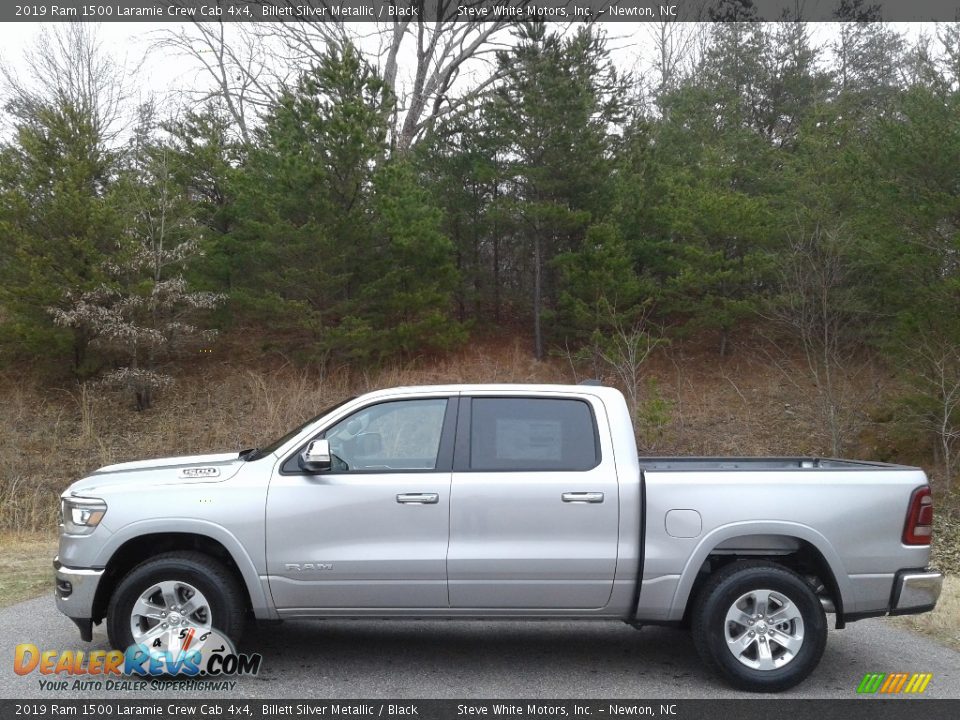2019 Ram 1500 Laramie Crew Cab 4x4 Billett Silver Metallic / Black Photo #1