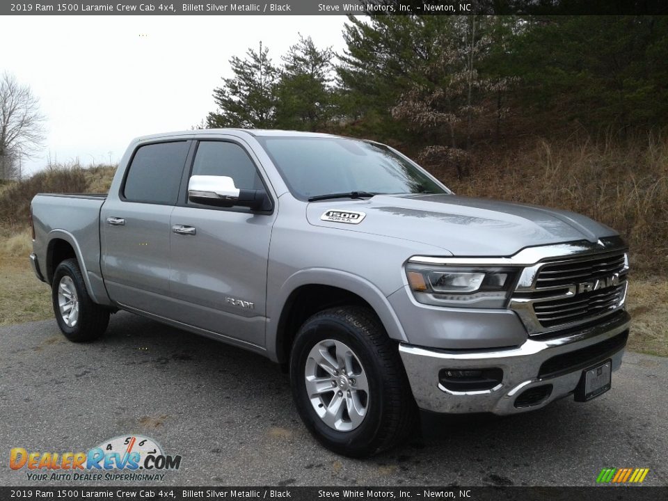 2019 Ram 1500 Laramie Crew Cab 4x4 Billett Silver Metallic / Black Photo #4