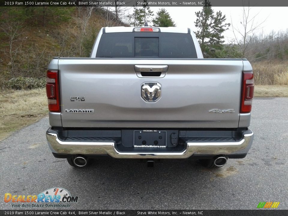 2019 Ram 1500 Laramie Crew Cab 4x4 Billett Silver Metallic / Black Photo #7