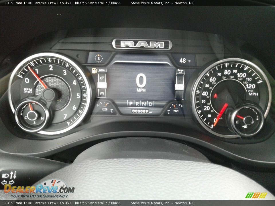 2019 Ram 1500 Laramie Crew Cab 4x4 Billett Silver Metallic / Black Photo #21