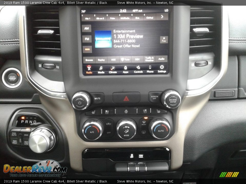 2019 Ram 1500 Laramie Crew Cab 4x4 Billett Silver Metallic / Black Photo #22